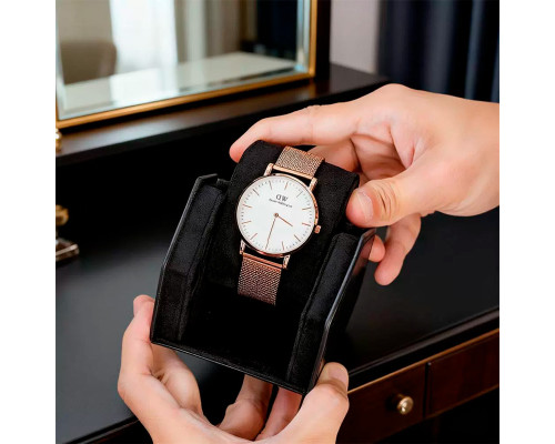 Футляр кейс для наручных часов Casegrace SP01370 органайзер на 1 отделение 8,5*10*8,8 см Black