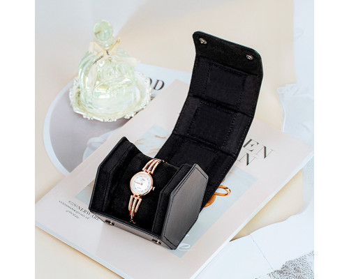 Футляр кейс для наручных часов Casegrace SP01370 органайзер на 1 отделение 8,5*10*8,8 см Black