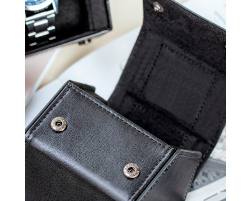 Футляр кейс для наручных часов Casegrace SP01370 органайзер на 1 отделение 8,5*10*8,8 см Black