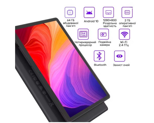 Планшет PRITOM Touch10, 10.1 HD, Android 13, 64 ГБ, акумулятор 6000 мАг