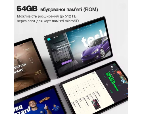 Планшет PRITOM Touch10, 10.1 HD, Android 13, 64 ГБ, акумулятор 6000 мАг