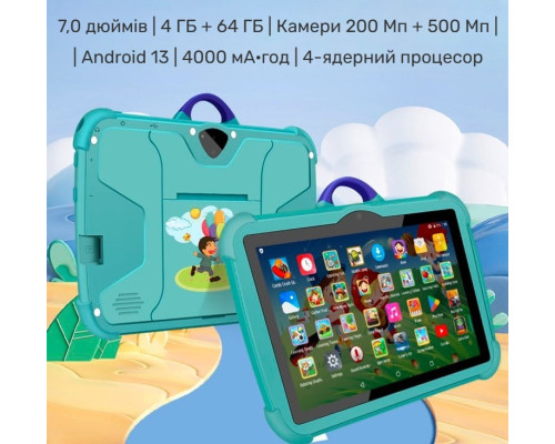 Дитячий ігровий планшет 7дюймовий BDF, 4/64gb, Android, акумулятор 4000мАг Дитячий ігровий планшет 7дюймовий BDF, 4/64gb, Android, акумулятор 4000мАг
