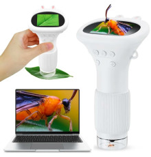 Мікроскоп дитячий портативний, кишеньковий, з 1000× збільшенням, Macro IPS, екран 2,0 дюйма