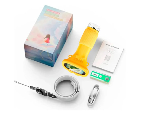 Мікроскоп дитячий портативний кишеньковий з 1000х зумом Macro IPS, 2,0-дюймовим екраном