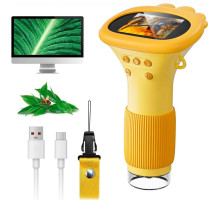 Мікроскоп дитячий портативний кишеньковий з 1000х зумом Macro IPS, 2,0-дюймовим екраном