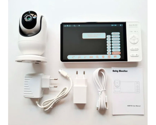 Відеоняня Baby Monitor BM70 з 7-дюймовим IPS-екраном, акумулятором на 5000 mAh та нічним баченням