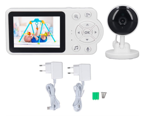 Видеоняня Baby Monitor с экраном 2,8 дюйма, ночным видением и двусторонней связью Видеоняня Baby Monitor с экраном 2,8 дюйма, ночным видением и двусторонней связью