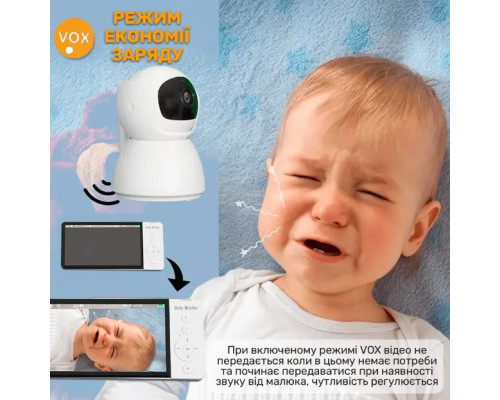 Видеоняня Baby Monitor ABM570 с 5-дюймовым IPS экраном и аккумулятором 3500 mAh и ночным видением Видеоняня Baby Monitor ABM570 с 5-дюймовым IPS экраном и аккумулятором 3500 mAh и ночным видением