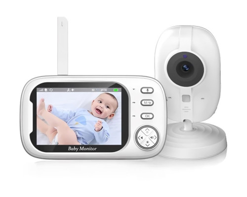 Видеоняня Baby Monitor АВМ603 3.5 Original JKR с датчиком звука, ночное видение, видеозапись