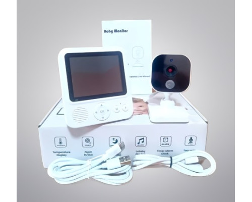 Відеоняня Baby Monitor ABM900, дитячий монітор 2.8 дюйма, камера з двостороннім аудіо, колискові