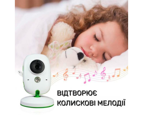 Відеоняня Baby Monitor VB602 система спостереження з нічним баченням та голосовою активацією радіоняня