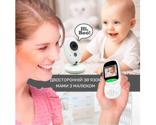 Відеоняня Baby Monitor VB602 система спостереження з нічним баченням та голосовою активацією радіоняня