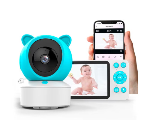 Видеоняня Wi-Fi с приложением Tuya Smart, функцией VOX и ночным видением