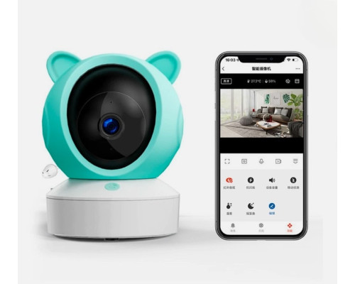 Відеоняня Wi-Fi з додатком Tuya Smart, функцією VOX та нічним баченням