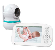 Відеоняня Baby Monitor 5" – двосторонній зв’язок, 360° огляд, режим VOX, автономна батарея 5000 мА·год