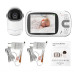 Відеоняня Baby Monitor VB802 з поворотною камерою, радіоняня з монітором та нічним баченням