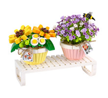 3D конструктор набор строительных блоков LOZ 1674 Букеты цветов в горшке 543 деталей пластиковый