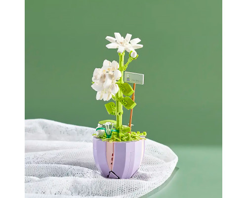 3D конструктор набор строительных блоков YZ 2088 цветочный конструктор Жасмин 305 деталей