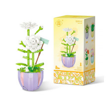 3D конструктор набор строительных блоков YZ 2088 цветочный конструктор Жасмин 305 деталей