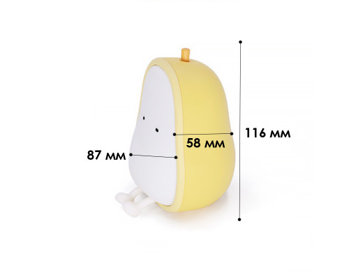 Детский светодиодный ночник H-L-16 Груша беспроводная настольная лампа светильник