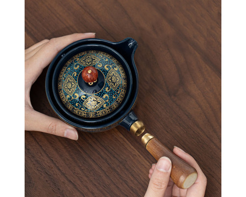 Дорожный набор для чайной церемонии керамический Blue