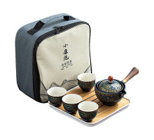 Дорожный набор для чайной церемонии керамический Blue
