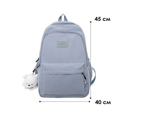 Рюкзак подростковый 633227 с брелком 20-35L Blue