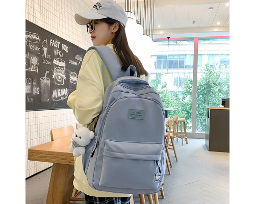 Рюкзак подростковый 633227 с брелком 20-35L Blue
