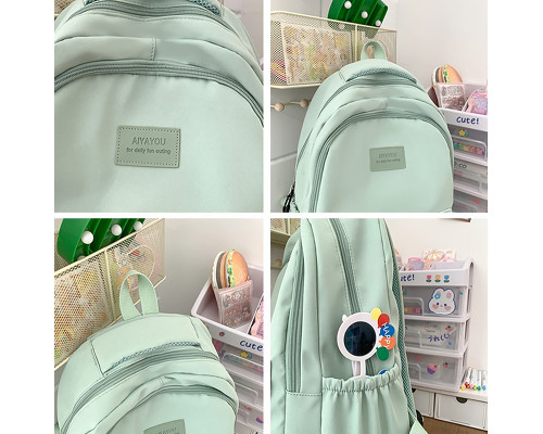 Рюкзак подростковый 633227 с брелком 20-35L Green