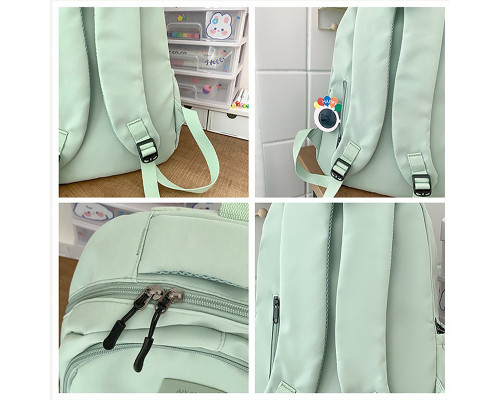 Рюкзак подростковый 633227 с брелком 20-35L Green