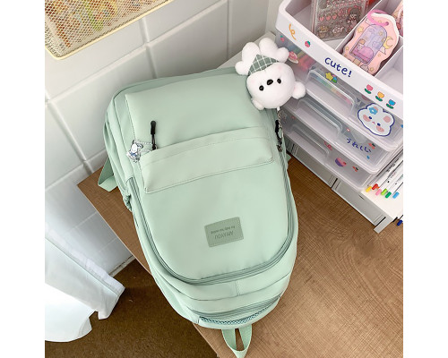 Рюкзак подростковый 633227 с брелком 20-35L Green