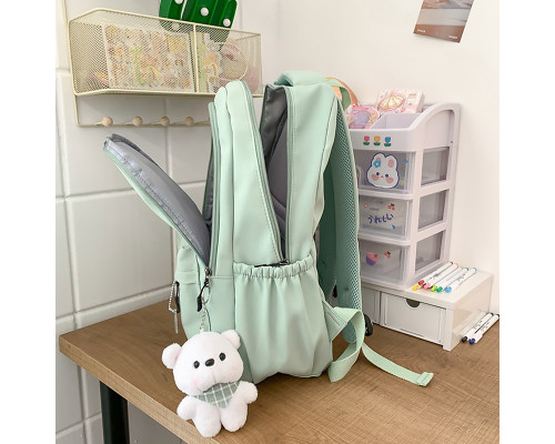 Рюкзак подростковый 633227 с брелком 20-35L Green