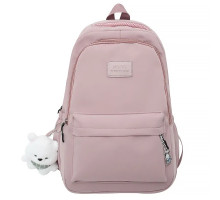 Рюкзак подростковый 633227 с брелком 20-35L Pink