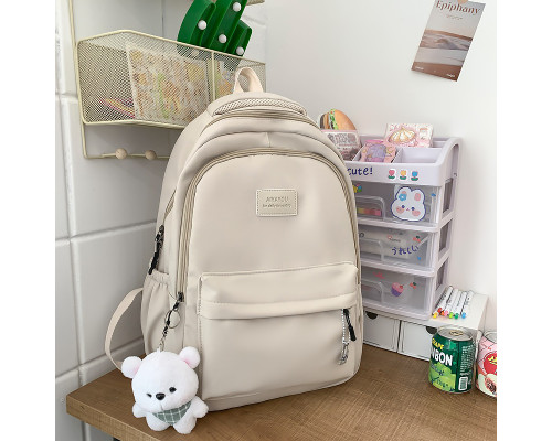 Рюкзак подростковый 633227 с брелком 20-35L Ivory