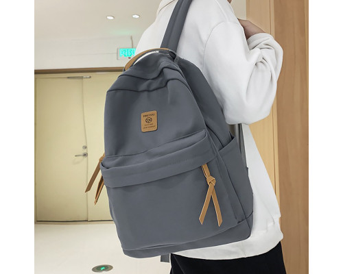 Рюкзак подростковый 81227 с карманом для ноутбука 20L Gray