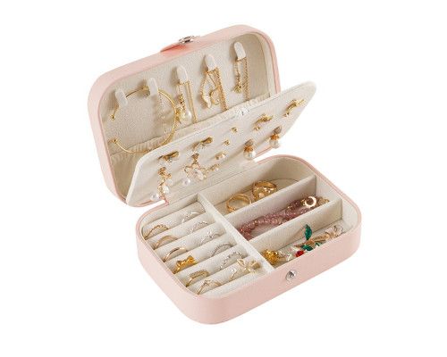 Шкатулка Casegrace SP-01161 для украшений и ювелирных изделий портативная 16*11*5 см Pink