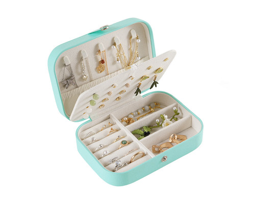 Шкатулка Casegrace SP-01161 для украшений и ювелирных изделий портативная 16*11*5 см Turquoise