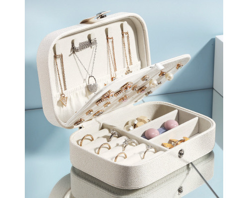 Шкатулка Casegrace SP-01161 для украшений и ювелирных изделий портативная 16*11*5 см White