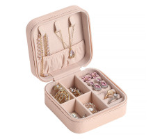 Шкатулка Casegrace SP-01212 для украшений и ювелирных изделий портативная 10*10*5 см Pink