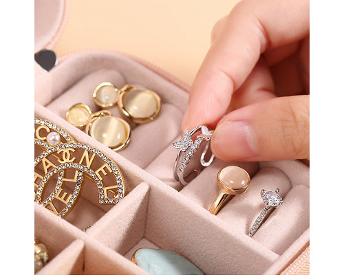 Шкатулка Casegrace SP-01212 для украшений и ювелирных изделий портативная 10*10*5 см Pink