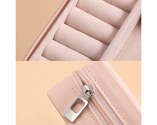 Шкатулка Casegrace SP-01212 для украшений и ювелирных изделий портативная 10*10*5 см Pink