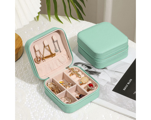 Шкатулка Casegrace SP-01212 для украшений и ювелирных изделий портативная 10*10*5 см Turquoise