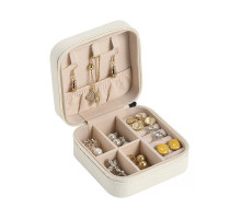 Шкатулка Casegrace SP-01212 для украшений и ювелирных изделий портативная 10*10*5 см White