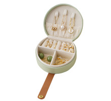 Органайзер сумочка Casegrace SP-01278 для украшений и ювелирных изделий с ручкой 10*9*4,5 см Green