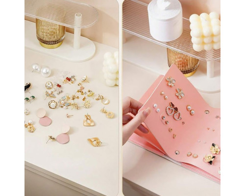 Органайзер книжка Casegrace SP-01260 для украшений и ювелирных изделий 16*14*4,5 см Pink
