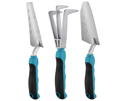 Набор садовый 3 предметов CG-YLT-7803 для дома 2 лопатки 1 грабли