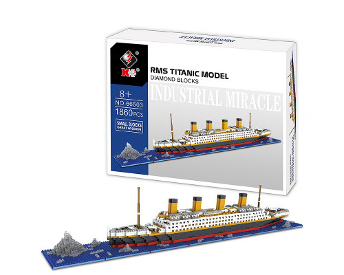 3D конструктор набор строительных блоков YZ 66503 Титаник 1860 деталей