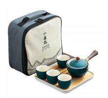 Дорожный набор для чайной церемонии керамический Green Sand