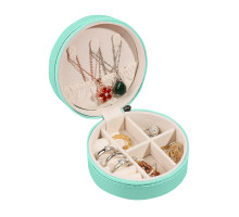 Шкатулка Casegrace SP-1257 для украшений и ювелирных изделий портативная круглая 11*11*5 см Turquoise