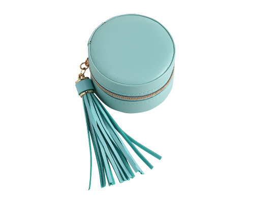 Шкатулка Casegrace SP-01205 для колец и ювелирных изделий портативная компактная 7*7*4,5 см Blue